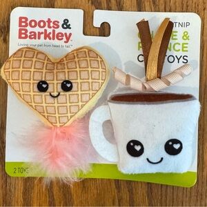 🌈 6/$60 Cat Boots Barkley Two Catnip Chase And Pounce Waffle Coffee Toys